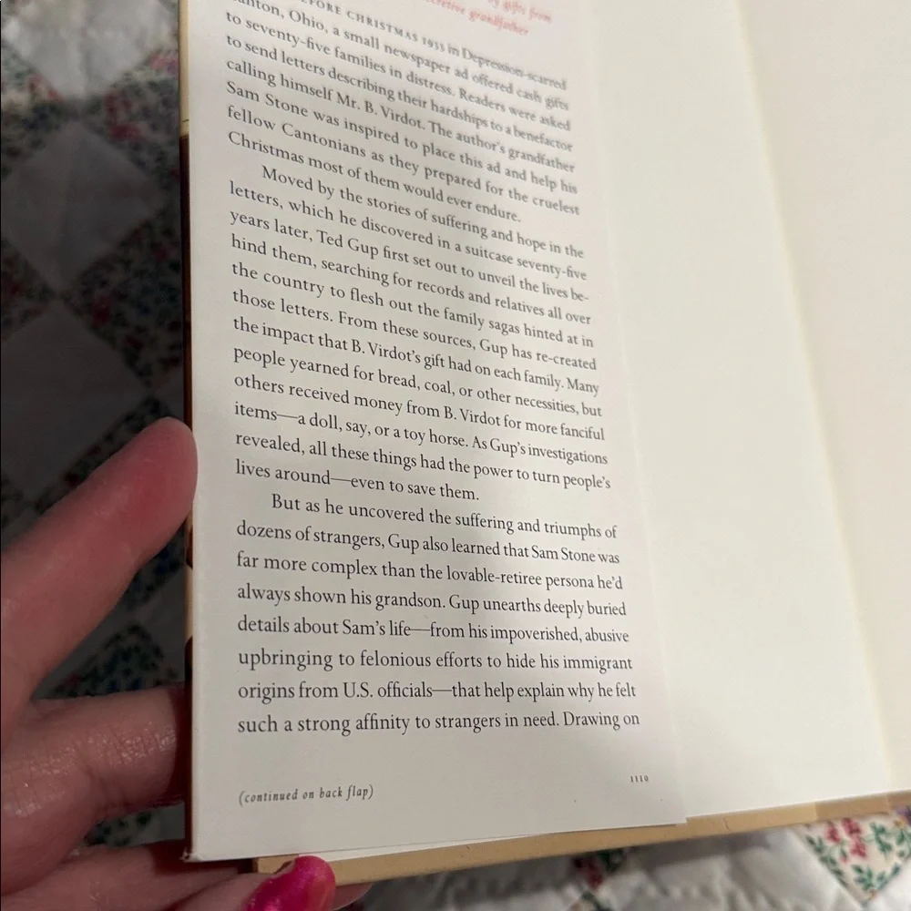 A Secret Gift by Ted Gup non-fiction hardcover has writing inside cover - Picture 4 of 4